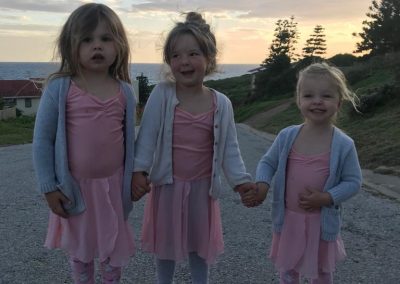 Ballerinas and sunset