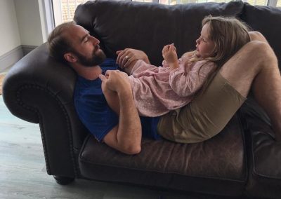 Just chillin with dad
