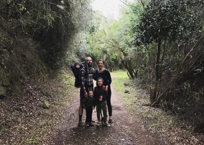 Rainy forest hike